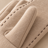 Clara Bow-Cuff Fleece Gloves