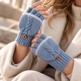 Serafina Cable-Knit Fingerless Gloves