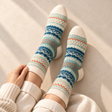 Nordic Knit Cushioned Crew Socks