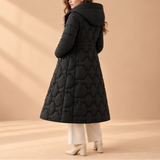 Delphine Quilted Hooded Long Puffer Coat
