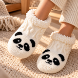 Odette Cable-Knit Critter Slipper Socks