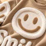 Willa Smiley-Motif Crew-Neck Knit Jumper
