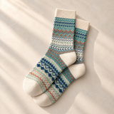 Nordic Knit Cushioned Crew Socks