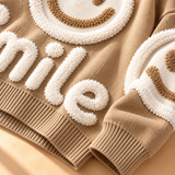 Willa Smiley-Motif Crew-Neck Knit Jumper