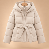 Greta Belted Hooded Puffer Jacket