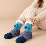 Linnea Cable-Knit Fleece-Lined Slipper Socks