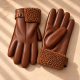 Bianca Faux-Leather Shearling Gloves