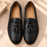 Marcello Textured Tassel Loafers