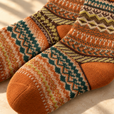 Nordic Knit Cushioned Crew Socks
