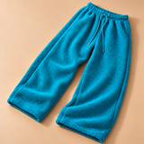 Harriet Sherpa Fleece Wide-Leg Trousers