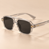 Fenwick Acetate-Look Aviator-Style Sunglasses