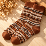 Soledad Fair Isle Crew Socks