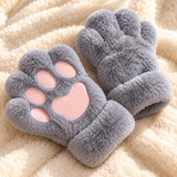 Mabel Plush Cat Paw Mittens