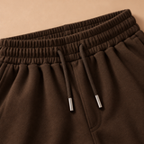 Callum Brushed-Cotton Drawstring Wide-Leg Trousers
