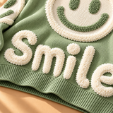Willa Smiley-Motif Crew-Neck Knit Jumper