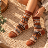 Soledad Fair Isle Crew Socks