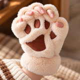 Mabel Plush Cat Paw Mittens