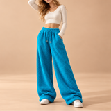 Harriet Sherpa Fleece Wide-Leg Trousers