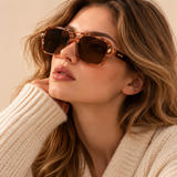Fenwick Acetate-Look Aviator-Style Sunglasses
