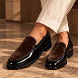 Roma Lucido Glitter Patent Loafers