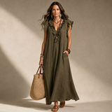 Elara Linen Dress