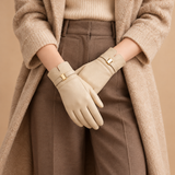 Abigail Suede Boutique Buckle Gloves