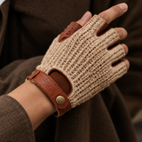 Tavero Woven Fingerless Driving Gloves