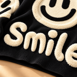 Willa Smiley-Motif Crew-Neck Knit Jumper