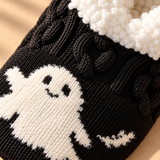 Odette Cable-Knit Critter Slipper Socks