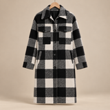 Adele Plaid Shirt Coat