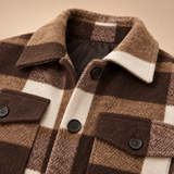 Adele Plaid Shirt Coat