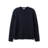 Cableknit Woolen Crew