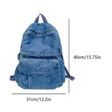 Vintage Chic Denim Backpack