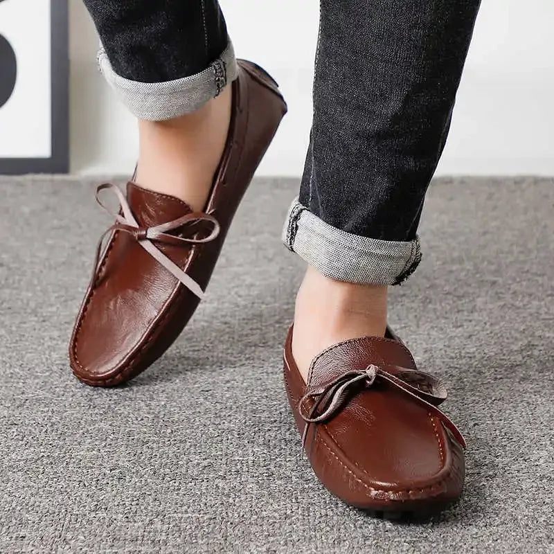 Valente Leather Moccasins