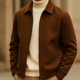 Wool Lapel Bomber Jacket