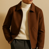 Wool Lapel Bomber Jacket