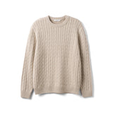 Cableknit Woolen Crew