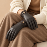 Abigail Suede Boutique Buckle Gloves