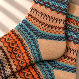 Nordic Knit Cushioned Crew Socks