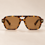 Fenwick Acetate-Look Aviator-Style Sunglasses