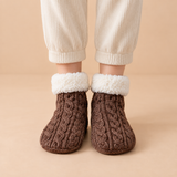 Rosalind Plush Knit Slipper Socks