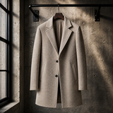 Belluno Wool Herringbone Overcoat