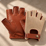 Tavero Woven Fingerless Driving Gloves