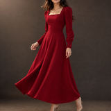 Rosabella Square-Neck Maxi Dress
