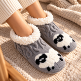 Odette Cable-Knit Critter Slipper Socks