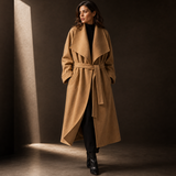 Elena Wrap Wool-Blend Coat