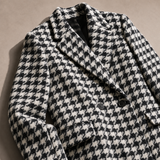 Bellagio Houndstooth Long Coat