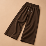 Callum Brushed-Cotton Drawstring Wide-Leg Trousers