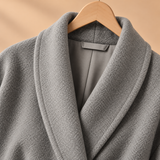 Celeste Wool-Blend Faux-Fur Cuff Wrap Coat