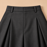 Imogen Pleated Wide-Leg Tailored Trousers